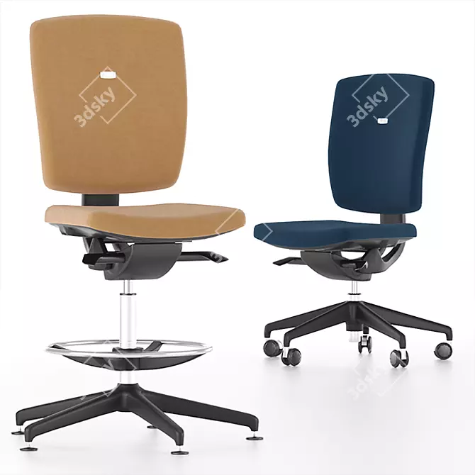 Sleek Sprint Racing Chair 3D model image 1