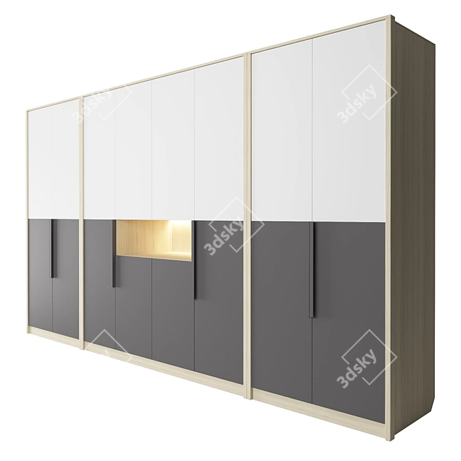 Arvo Weight Cabinets: Sleek & Stylish Storage Solution 3D model image 2