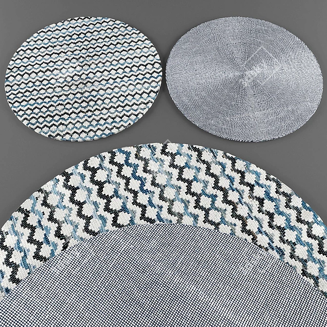 Elegant Froy Rugs Collection 3D model image 3