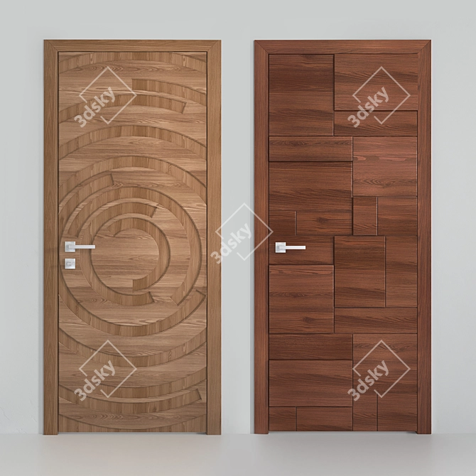 Dorian Colore Door Collection - EXA, COSTA, TWIST, STRADIVARI 3D model image 3