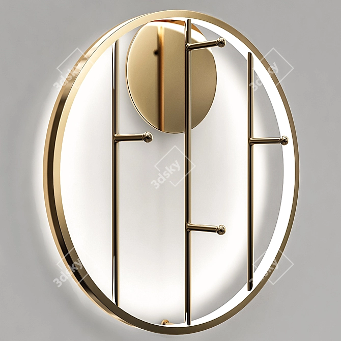 Title: Versatile Wall Sconce & Valet 3D model image 1
