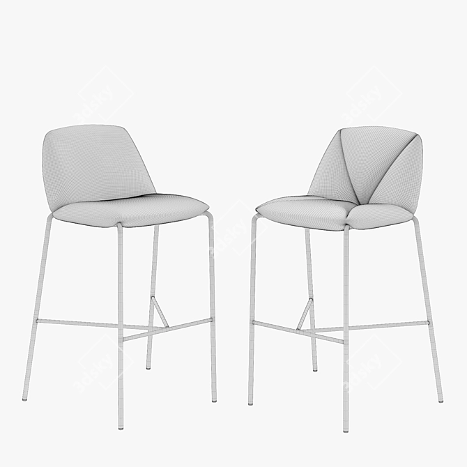 Harmony Stool: Uniquely Designed by Ronda 3D model image 4