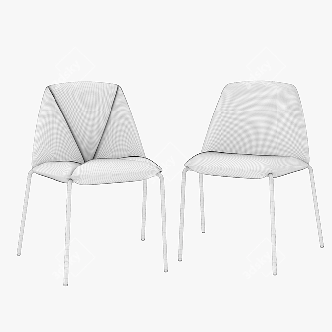Harmony Stool: Uniquely Designed by Ronda 3D model image 5