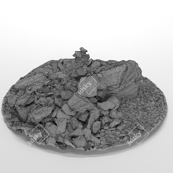 Italian Mountain Stones | High-resolution Photogrammetry 3D model image 3