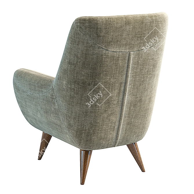 Bertil KAZA Armchair - Sleek and Stylish 3D model image 3