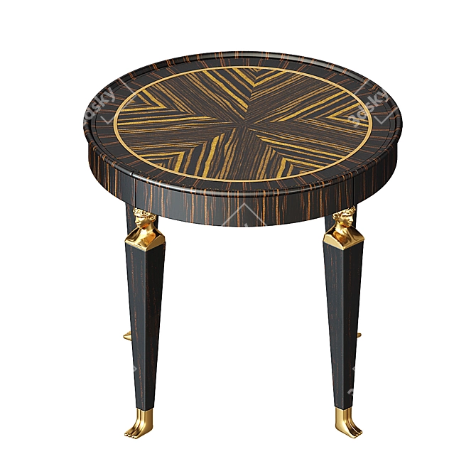 Elegant Empire Side Table - Designed to Perfection 3D model image 2
