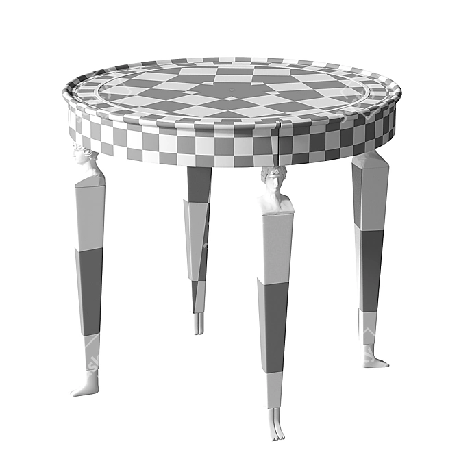 Elegant Empire Side Table - Designed to Perfection 3D model image 5