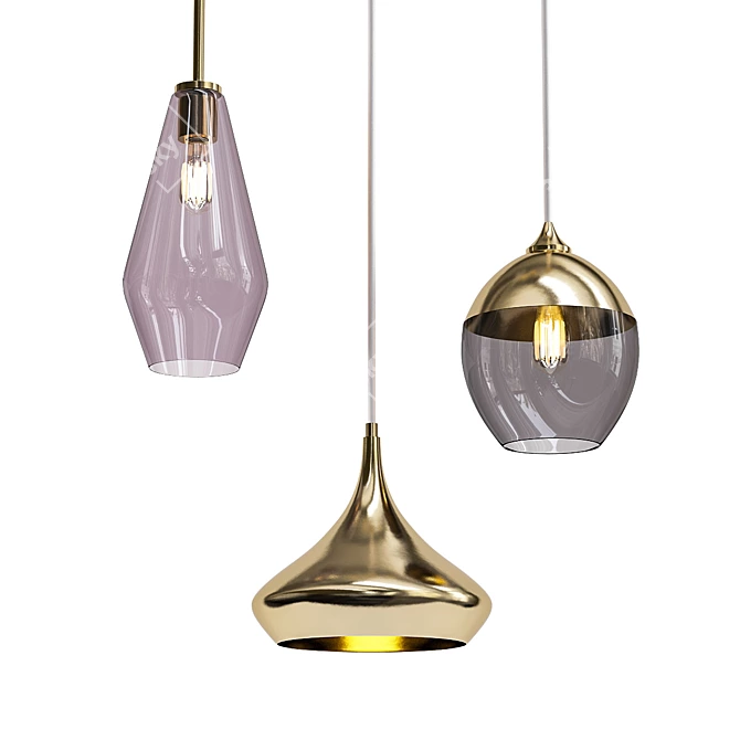 Stylish Pendant Lighting - Perfect for Every Room 3D model image 1