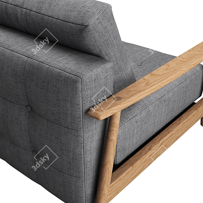 Una Modern Sofa: Compact and Stylish 3D model image 3