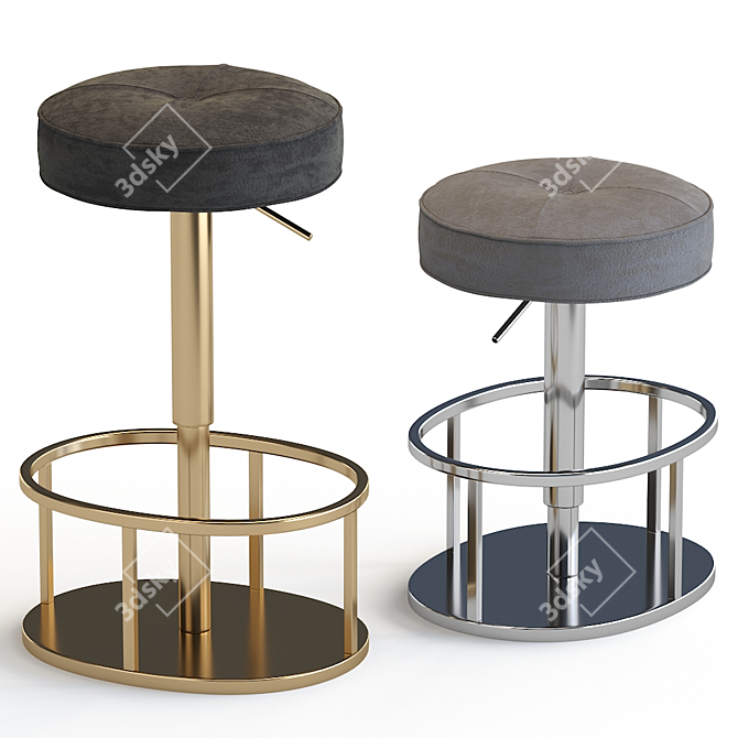 Modern Thibault Bar Stool 3D model image 1