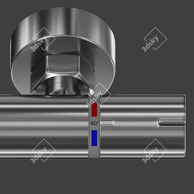 Hansgrohe Croma Select E 180: Ultimate Shower Column 3D model image 2
