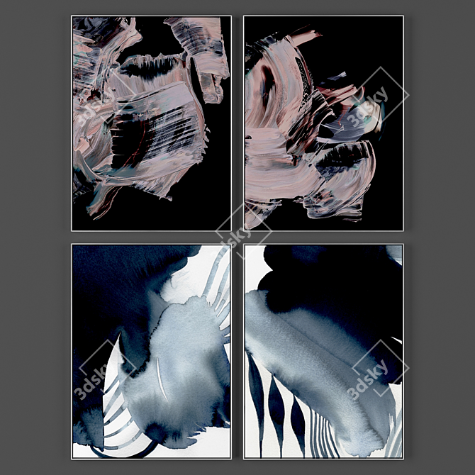 Artistic Impressions: Framed Collection 3D model image 1