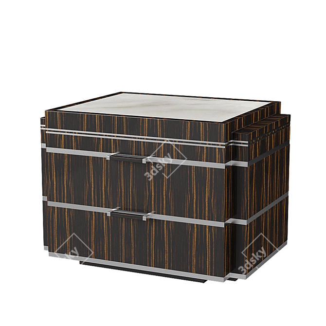 Luxury Pollaro YF108 Bedside Table 3D model image 1