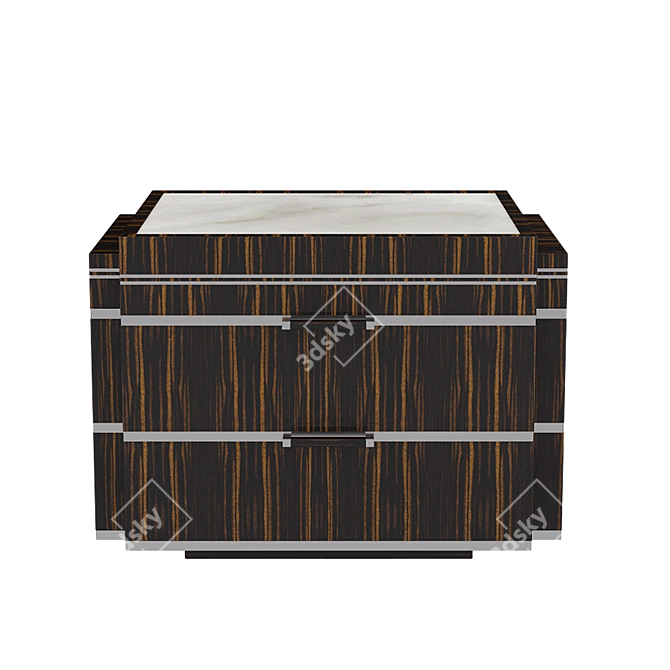 Luxury Pollaro YF108 Bedside Table 3D model image 2