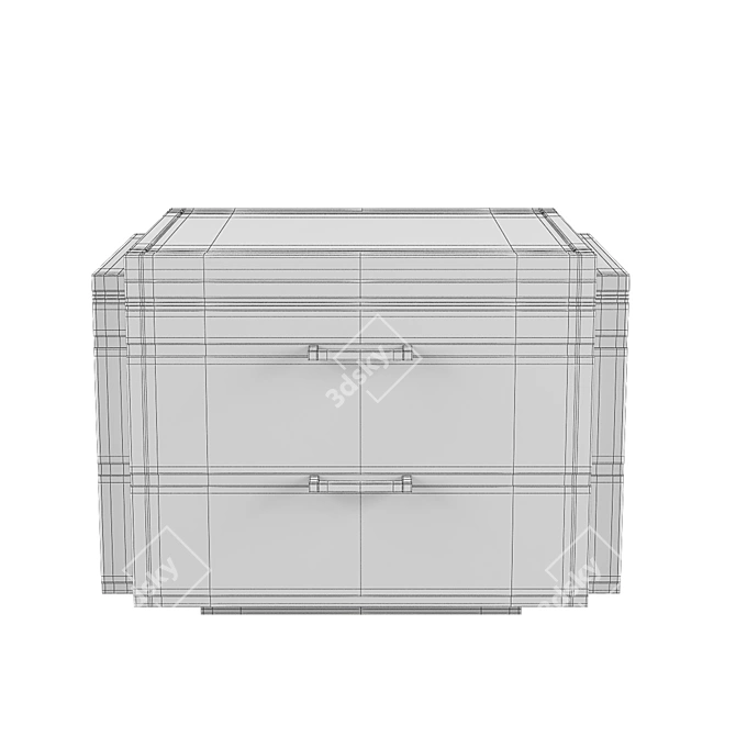 Luxury Pollaro YF108 Bedside Table 3D model image 4