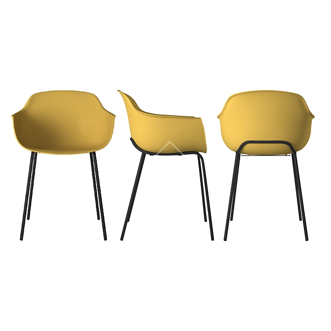 Elegant Ergonomic Chair 3D model image 2