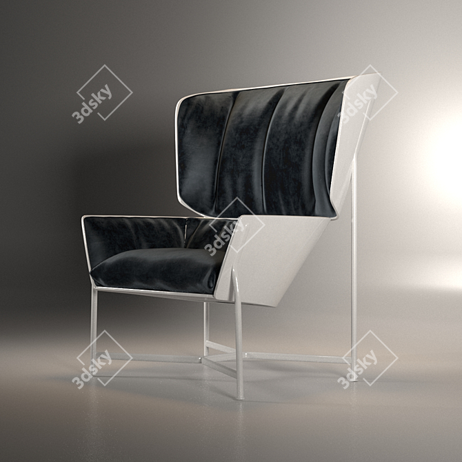 Stylish Urban Chair 3D model image 1