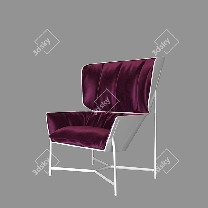 Stylish Urban Chair 3D model image 3