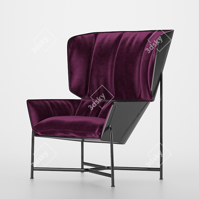 Stylish Urban Chair 3D model image 7