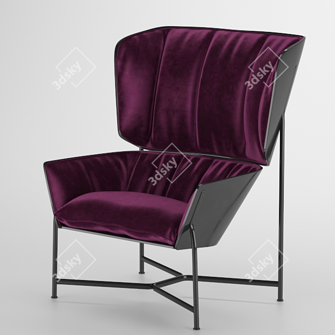 Stylish Urban Chair 3D model image 9
