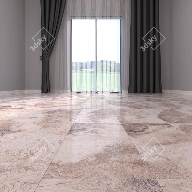 Bizantino Rustic Marble Floor Set 3D model image 2