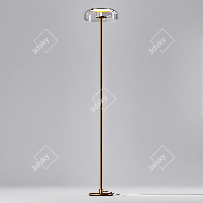 Arctic Floor Lamp: Elegant and Modern 3D model image 1