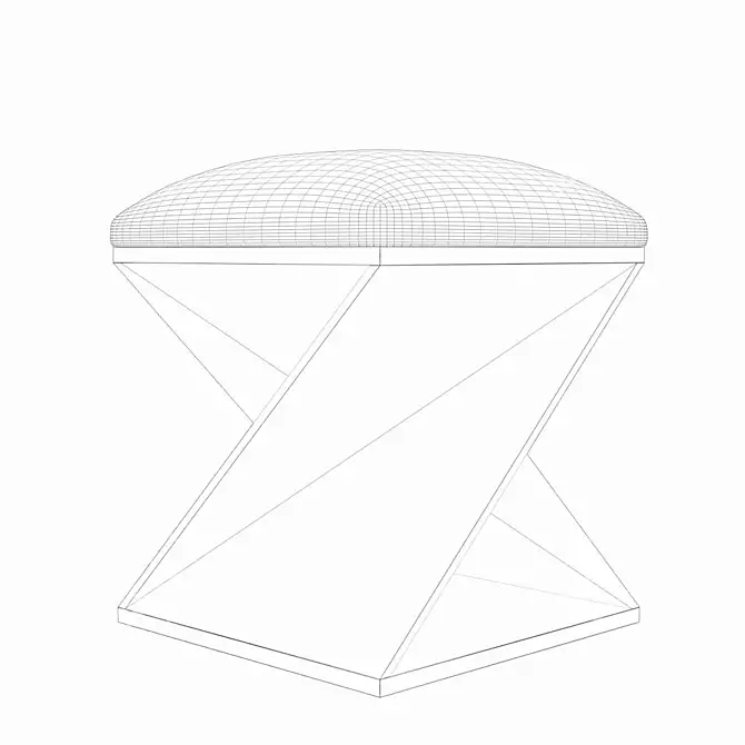 Elegant Benue Ottoman: Stylish and Versatile 3D model image 5