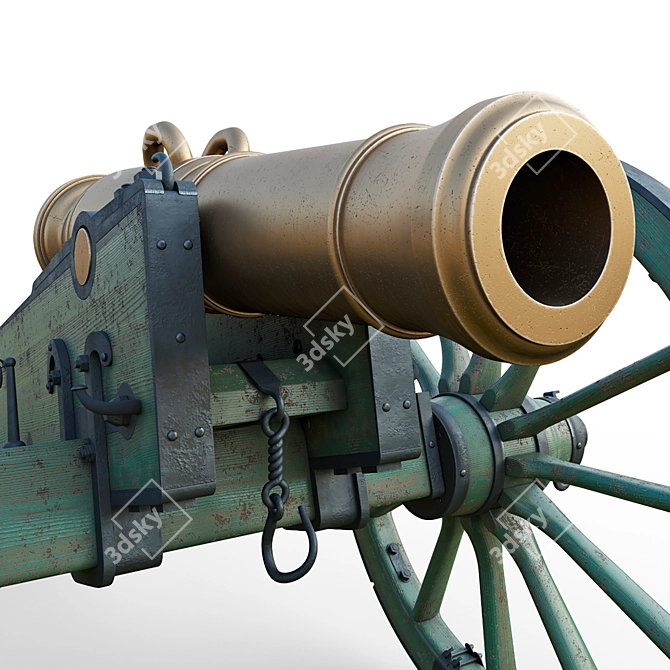 Title: Unicorn Cannon: Authentic Replica (1:1 Scale) 3D model image 4