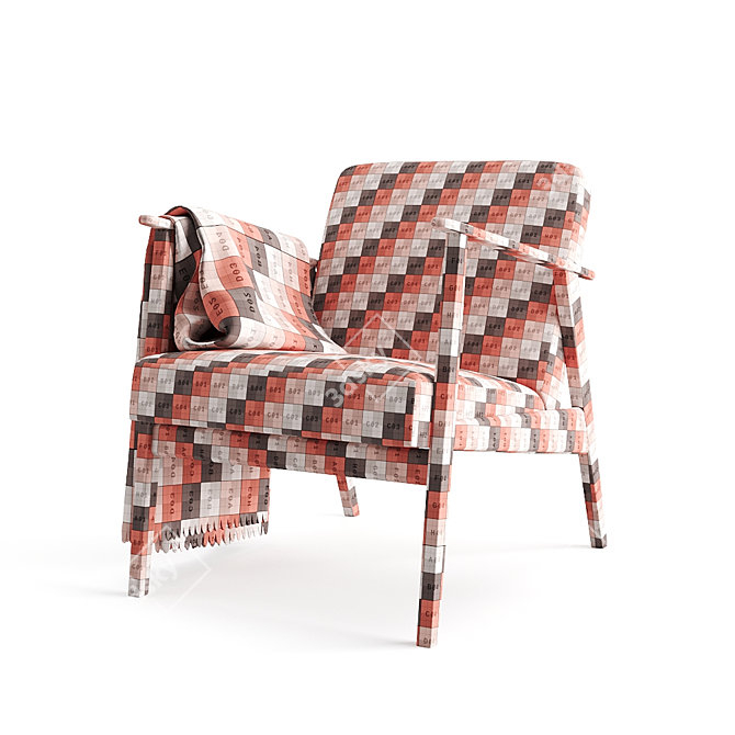 Cozy and Stylish IKEA EKENÄSET Armchair 3D model image 2