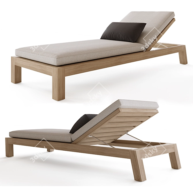 Restoration Hardware BONAIRE CHAISE 3D model image 1