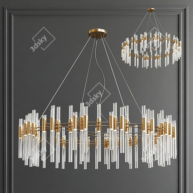  Exquisite Chandelier Collection: A Symphony of Elegance 3D model image 4