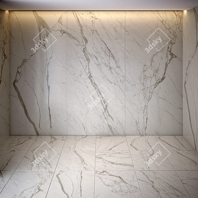 Elegant MP.Statuario Select Tile 3D model image 1