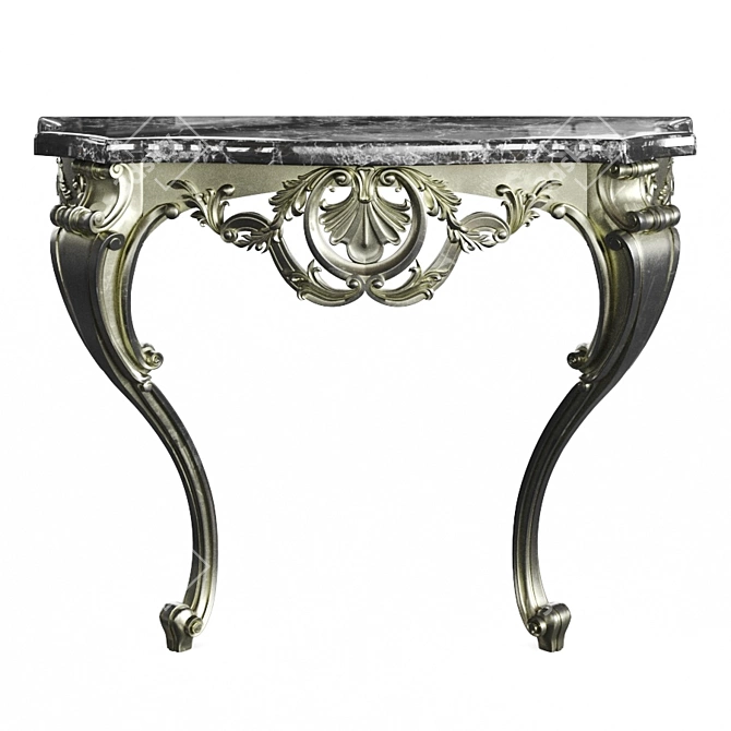 Ornate Console 3D model image 9
