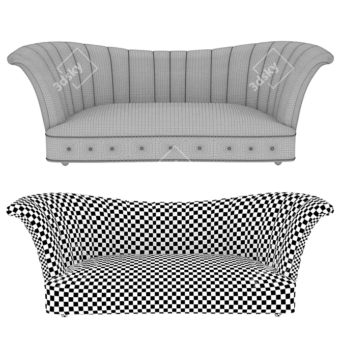 Elegant Dida Sofa by Christopher Guy 3D model image 5