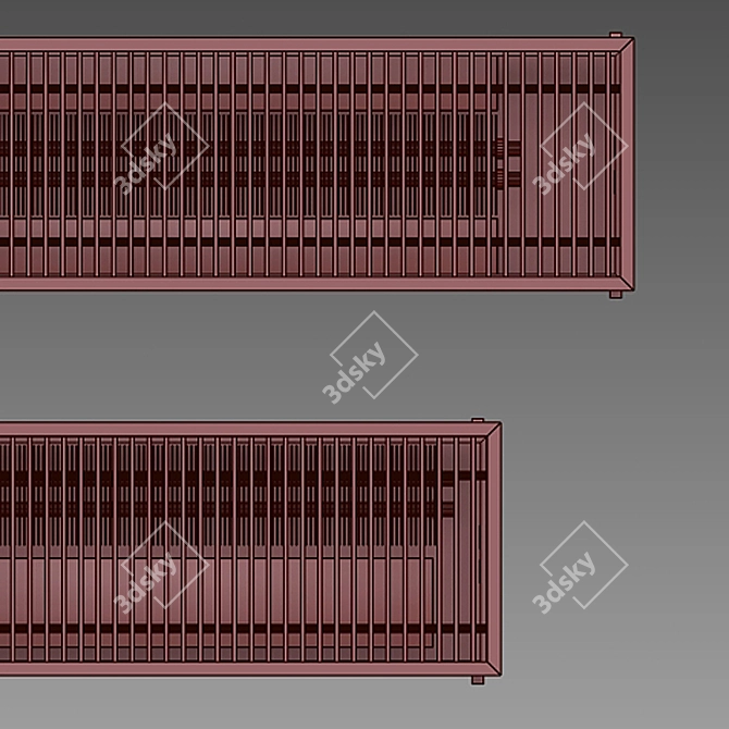 Floor Heat Convector - Efficient Heating Solution 3D model image 3