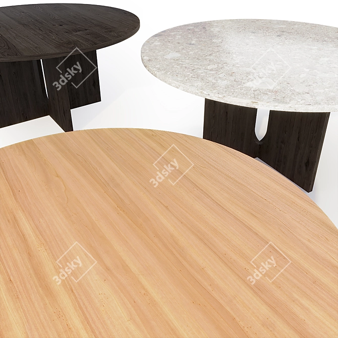 Menu Androgyne Dining Table: Scandinavian Design at its Finest 3D model image 3