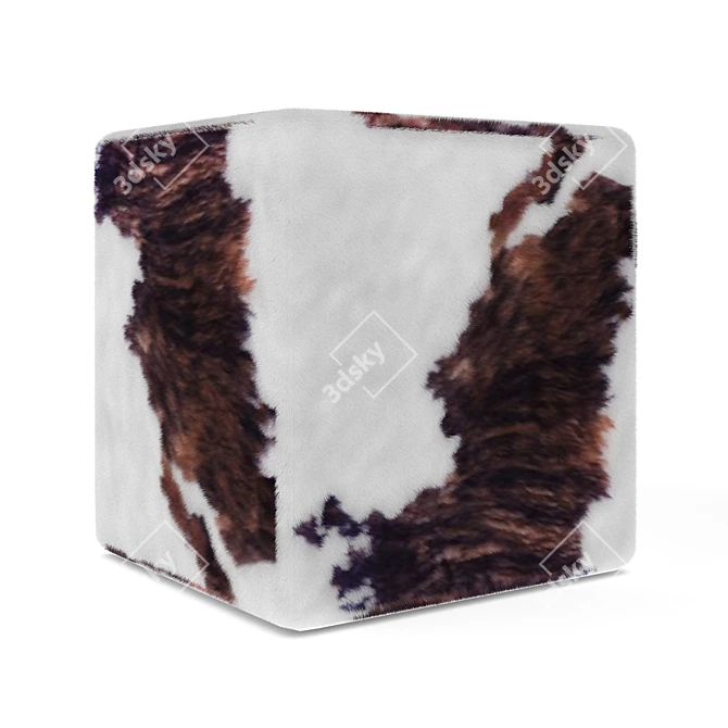 Elegant Porada Pouf 45 3D model image 1