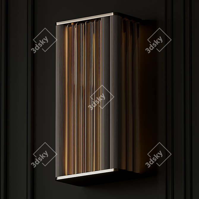 VeniceM Numa Brass & Glass Wall Sconce 3D model image 4