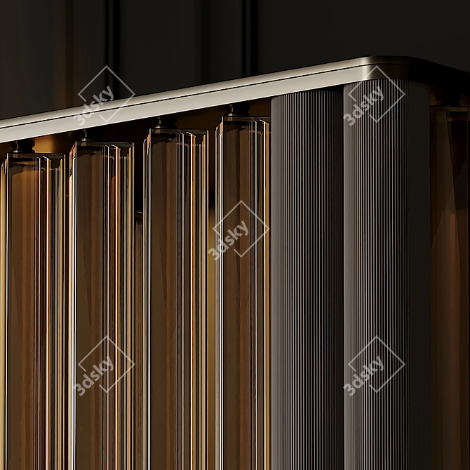 VeniceM Numa Brass & Glass Wall Sconce 3D model image 9