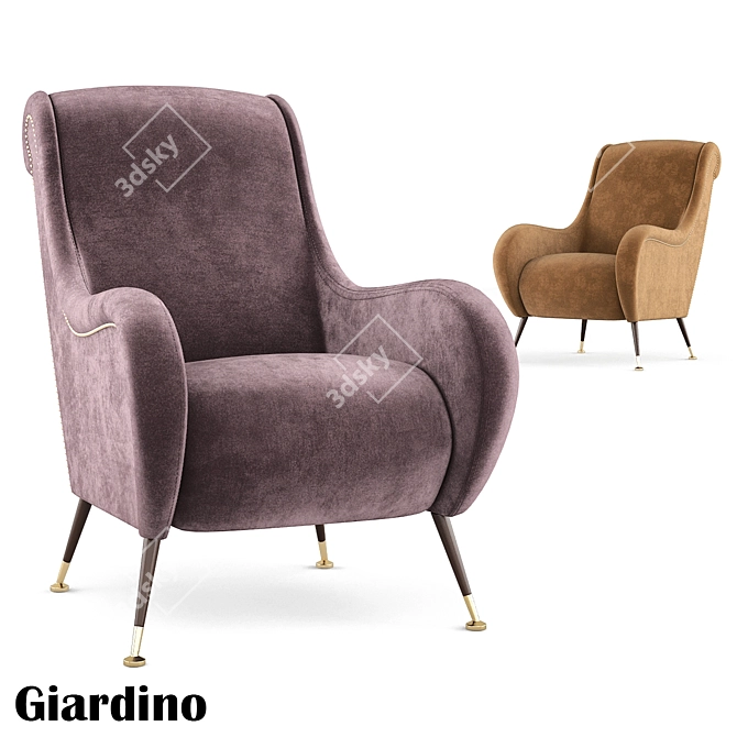 Giardino Chair: Elegant Outdoor Seating 3D model image 1
