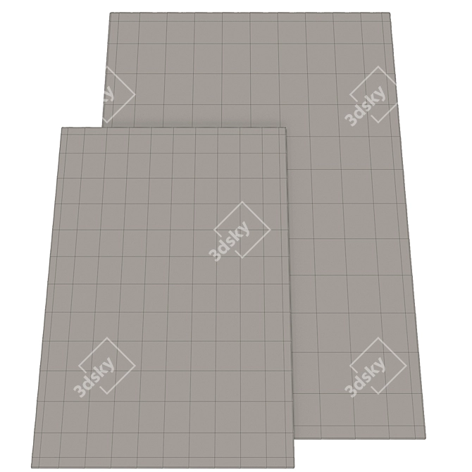 Elga Graphic Rug: Modern and Stylish 3D model image 3