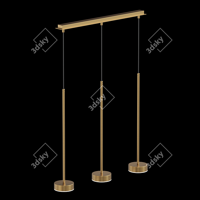 Scandinavian Style Pendant Lamp 3D model image 4