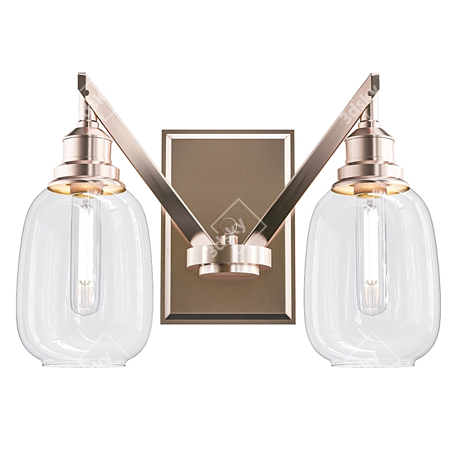 Elegant European Style Chandelier 3D model image 1