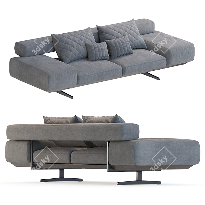 WING Antonio Citterio Sofa - Sleek and Stylish 3D model image 2