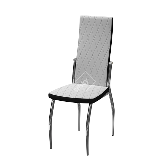 Modern White Kitchen Chair 3D model image 8