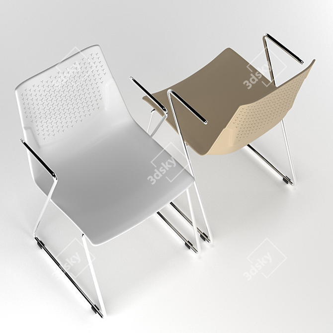 Corona Render Chair FX-05F 3D model image 3
