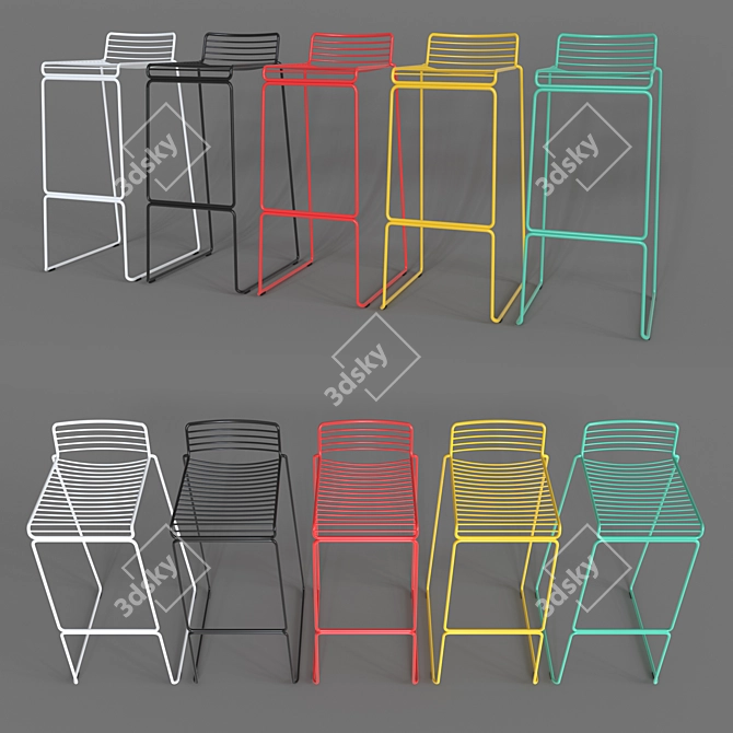 Hero Bar Stool: Stylish and Versatile 3D model image 1