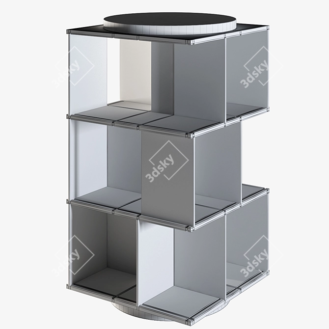 Poltrona Frau Turner Swivel Bookcase 3D model image 2