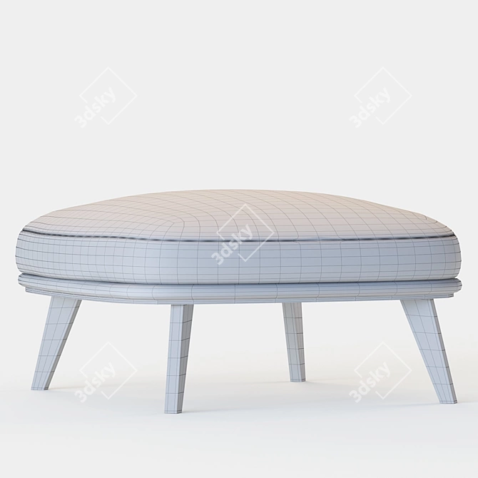 Contemporary Jane Lounge Armchair 3D model image 5