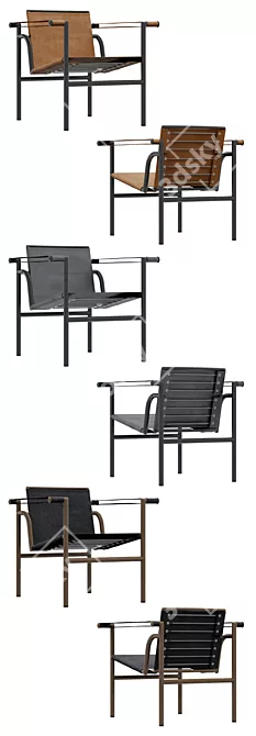 Modern Outdoor Seating & Dining Set 3D model image 4